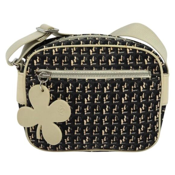 Chanel Clover Black Canvas Shoulder Bag (Pre-Owned) - Picture 1 of 16